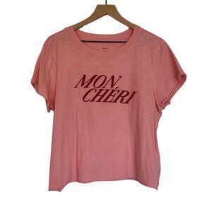 Anthropologie Maeve “Mon Chéri” Graphic Tee – L